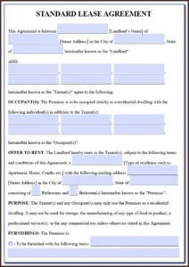 Free Rental Agreement Form Oregon