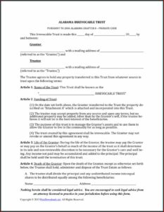 Free Revocable Living Trust Forms California