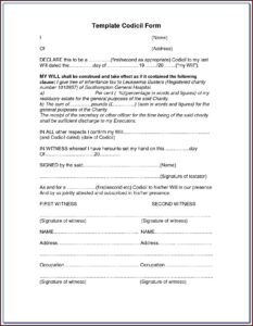 Free Will And Testament Forms Printable