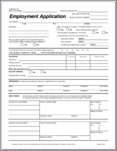 Generic Rental Application Form