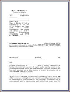 Georgia Quit Claim Deed Form Free