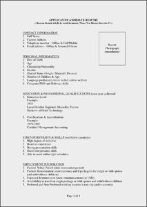 Free Resume Download Format