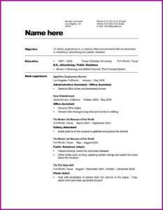Free Resume Template Au