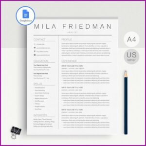 Free Resume Template Google Docs