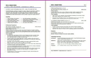 Free Resume Templates For Healthcare Administration