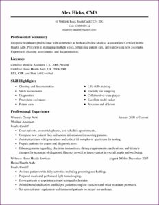 Free Resume Templates For Healthcare Workers