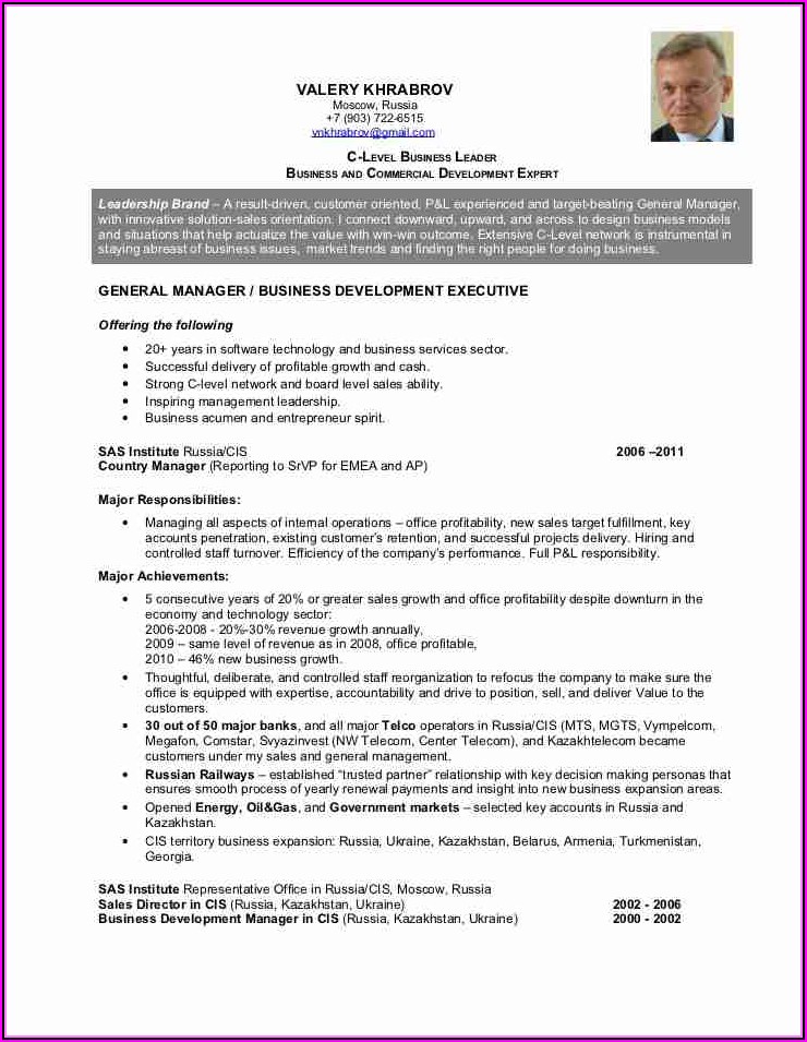 Free Sample Resume For Executive Assistant
