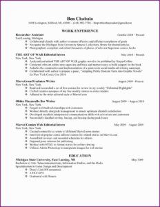 Free Sample Resume For Teachers Word Format