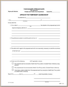 Guardianship Inventory Form Nj