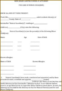 Guardianship Paperwork Nj