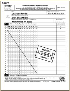 Heavy Duty Tax Form 2290