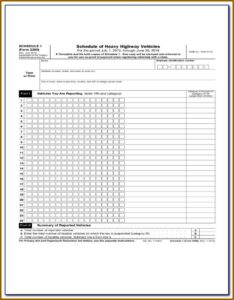 Heavy Duty Use Tax Form 2290