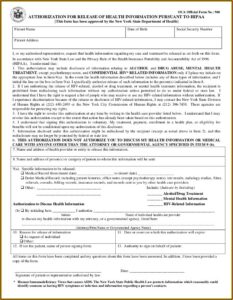 Hipaa Compliant Authorization Form New York