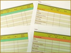 Home Inventory Checklist For Insurance Purposes