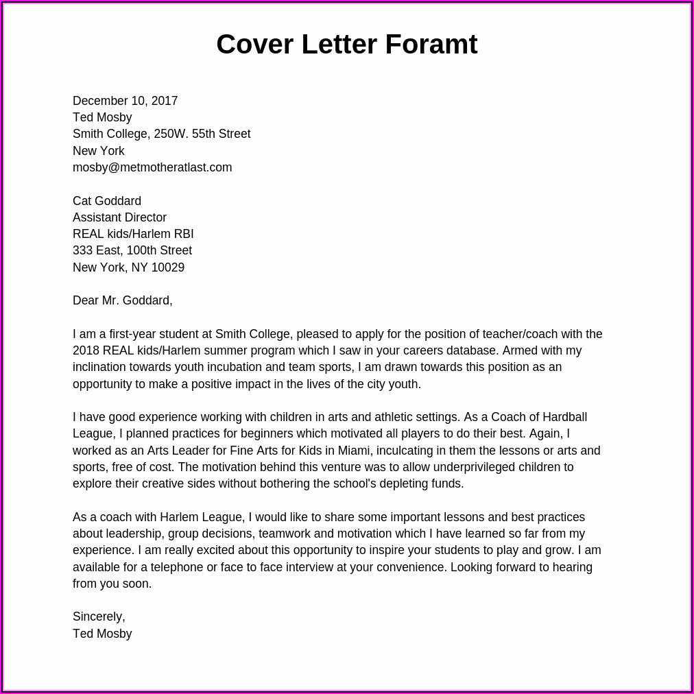 How To Create Good Resume And Cover Letter