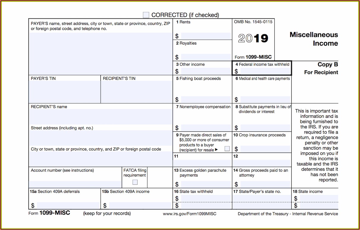 How To File A 1099 Misc Tax Form