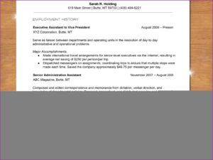 How To Type Up A Resume For A Job