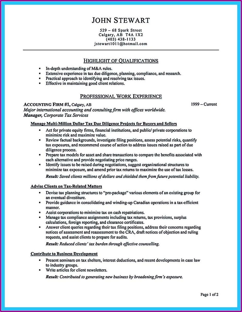 How To Write A Resume For Job Sample