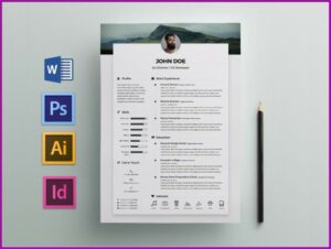 Indesign Cv Resume Template Free
