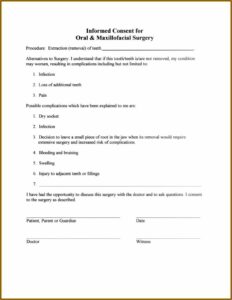 Informed Consent Form Laser Hair Removal