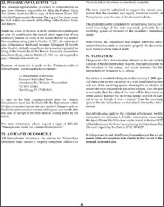 Inheritance Tax Waiver Form Pa