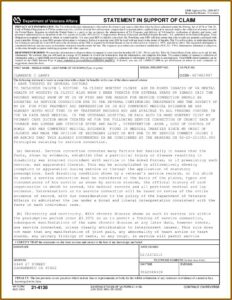 Instructions For Filling Out Va Form 21 4138