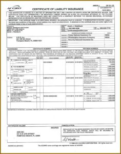 Insurance Acord Form 125
