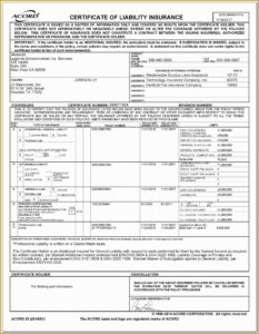 Insurance Acord Form 28
