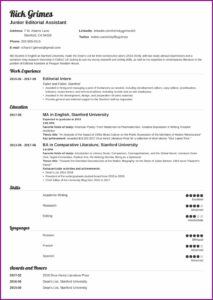 Internship Resume Creator