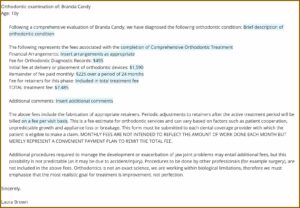 Invisalign Treatment Completion Form