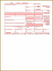 Irs 1099 Misc Form 2016