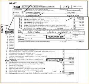 Irs Forms 1041 Schedule I