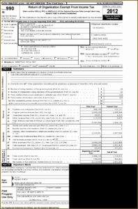 Irs Forms 990 Ez 2012