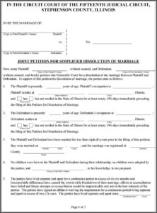 Lake County Ohio Dissolution Of Marriage Forms
