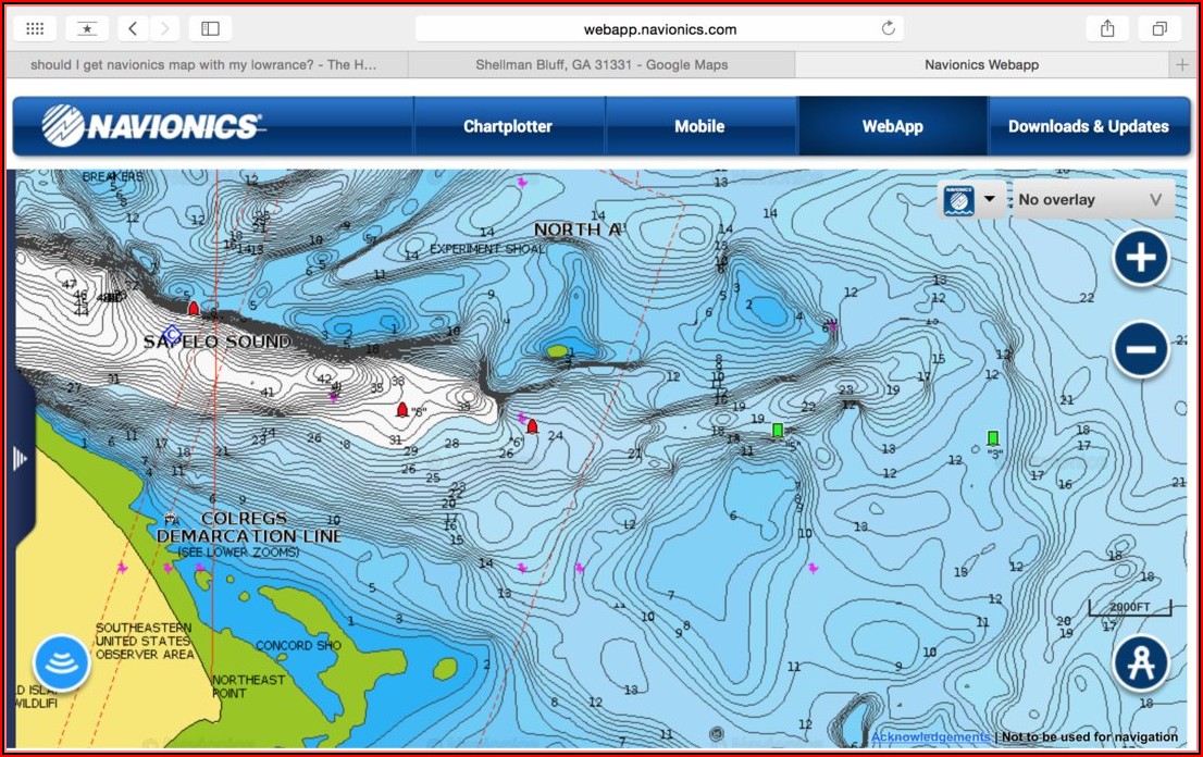 Lake Map Chips For Lowrance