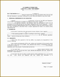 Land Contract Form Wi