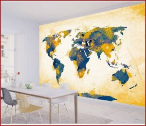 Large Map Wallpaper Mural