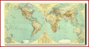Large World Map Poster National Geographic