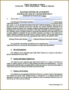 Living Will And Power Of Attorney Forms Illinois