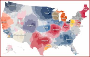 Major League Baseball Teams Map