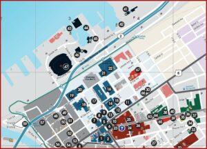 Map Downtown Cleveland Ohio Hotels