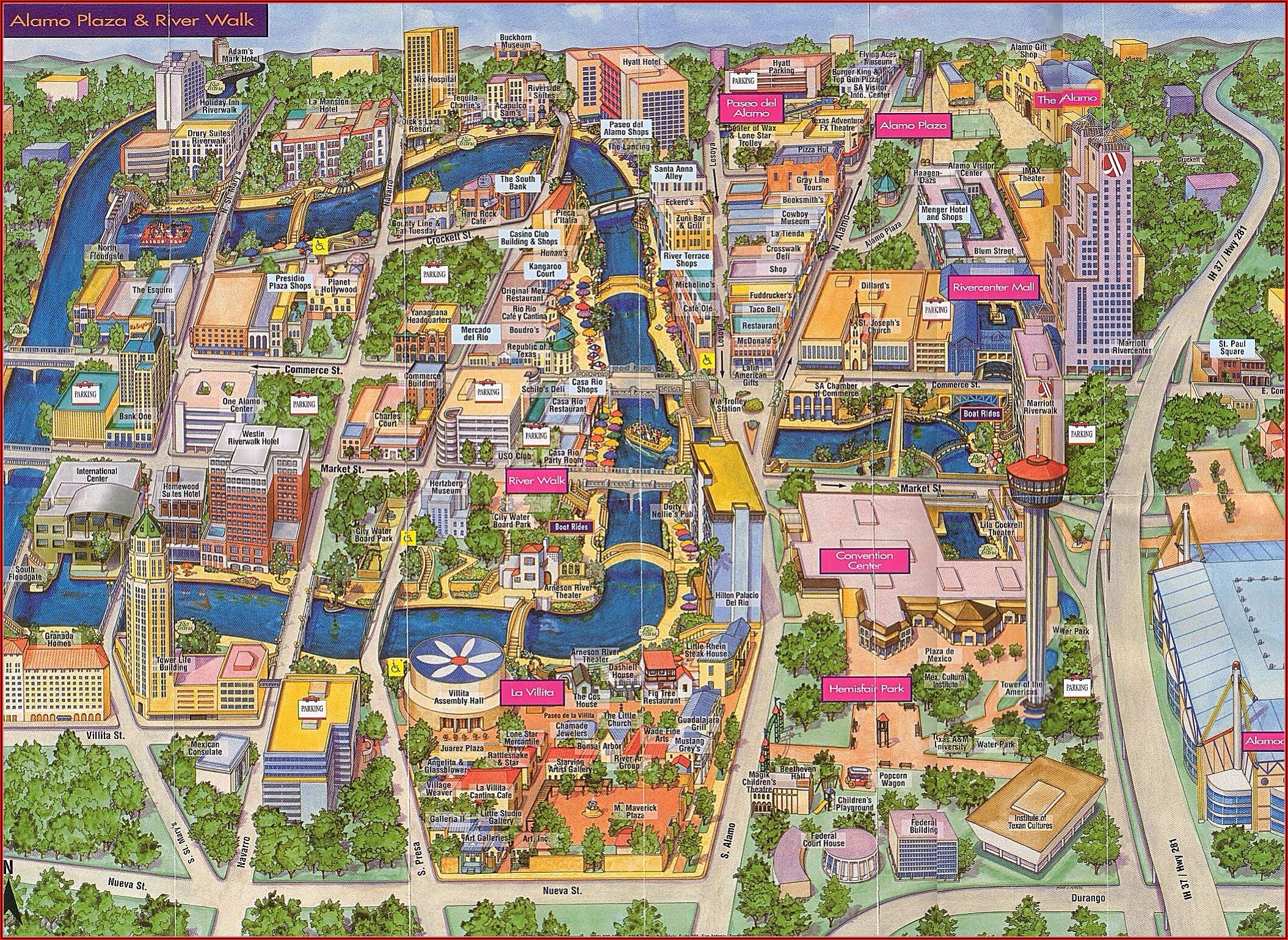 Map Hotels Downtown Austin Tx