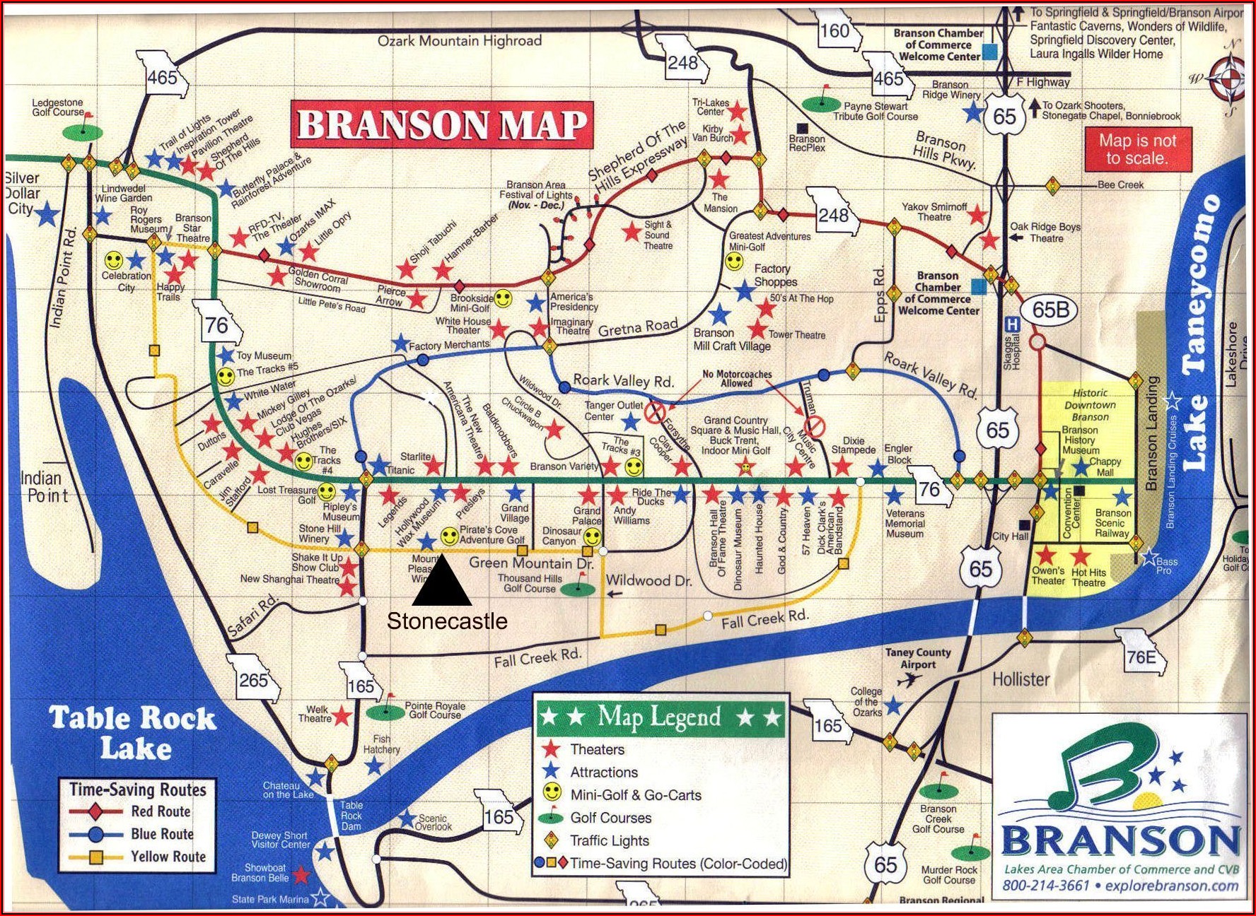 Map Of All Hotels In Branson Mo