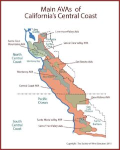 Map Of Central California Wineries