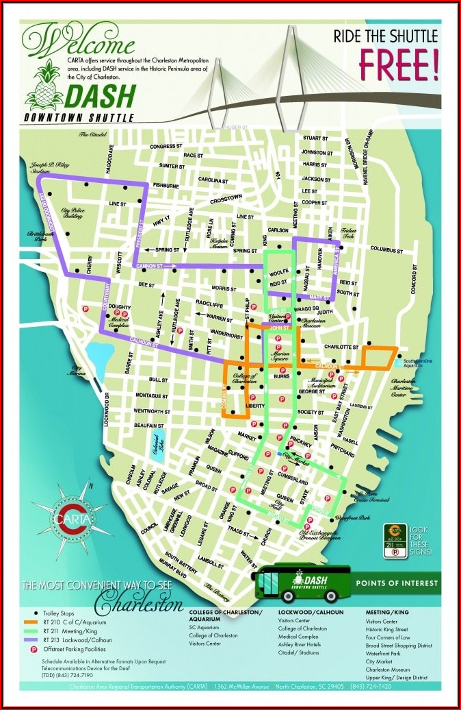 Map Of Charleston Sc Historic District Hotels