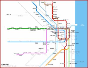 Map Of Chicago Transit Brown Line