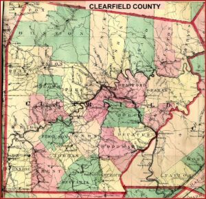 Map Of Clearfield Co Pa