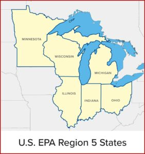 Map Of Great Lakes Il Area