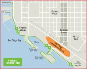 Map Of Hotels Around San Diego Convention Center