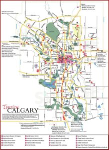 Map Of Hotels In Calgary Alberta